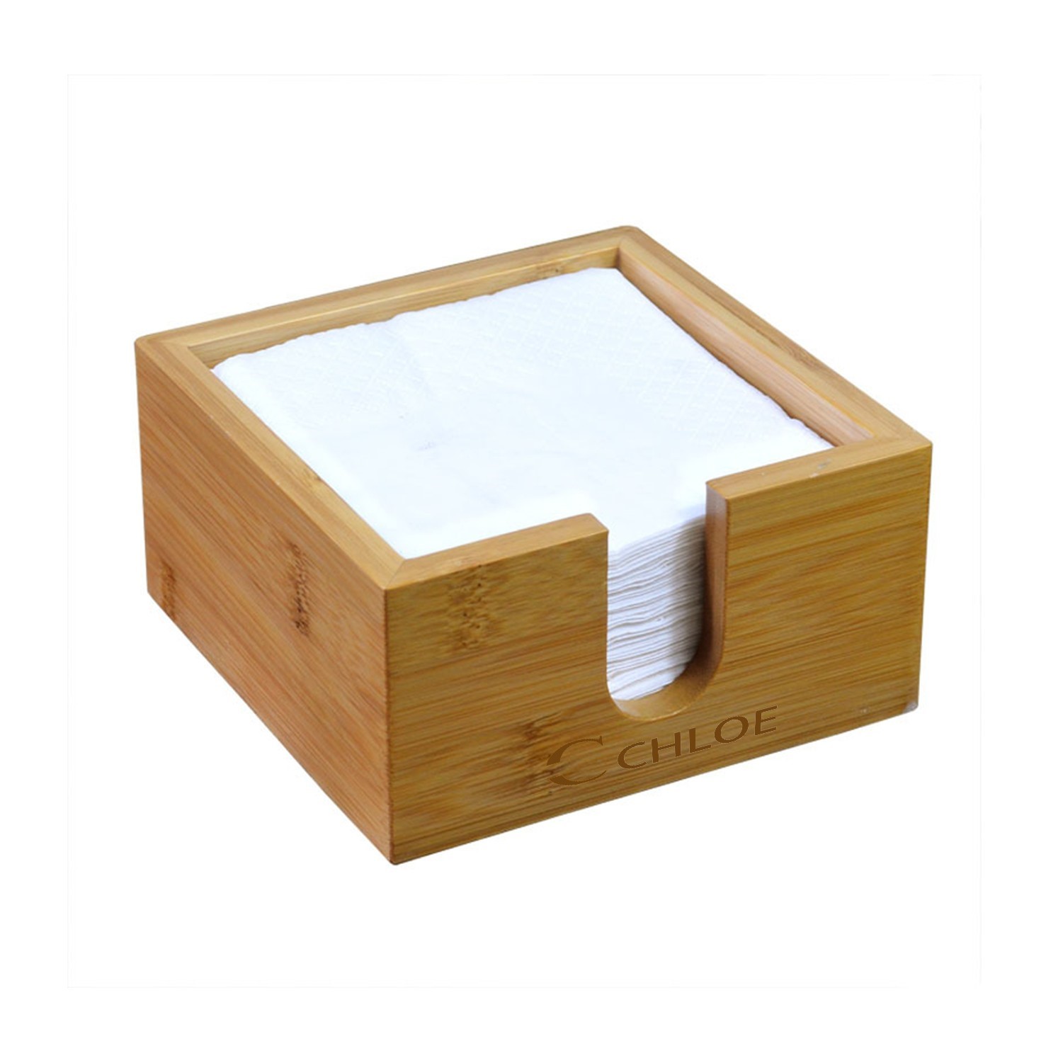 Bamboo Tissue Holder
