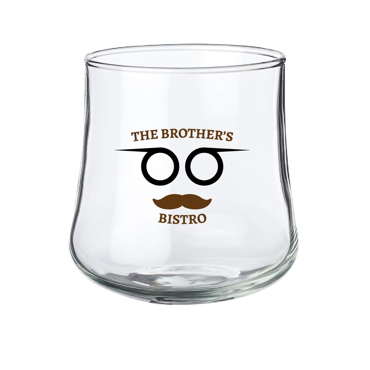 11 oz. Belle Stemless Glasses (2 Color Imprint)