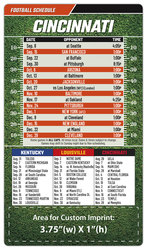 Magnet Football Sport Schedules - 4x7 Round Corners