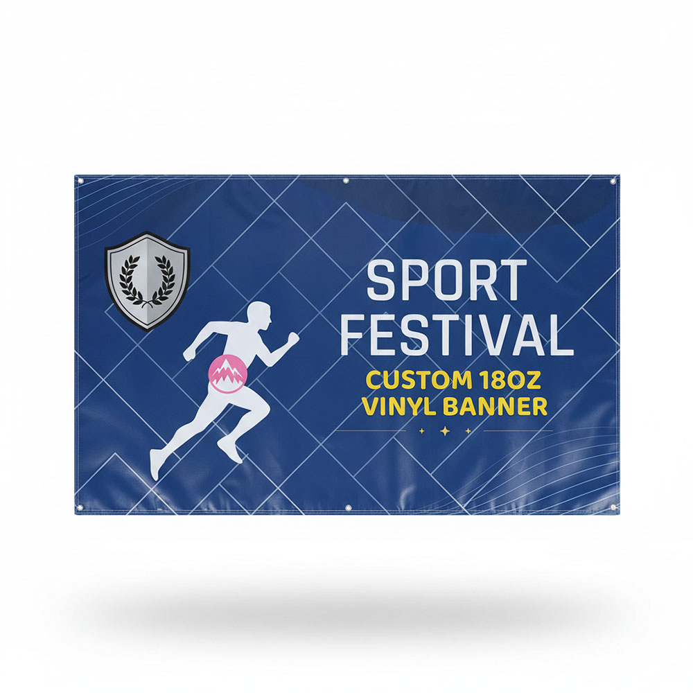 Custom Full Color Vinyl Banner With Grommets 3' X 5'