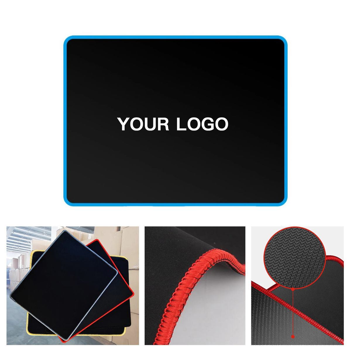 Smooth Rubber Mouse Pad for Office Desk