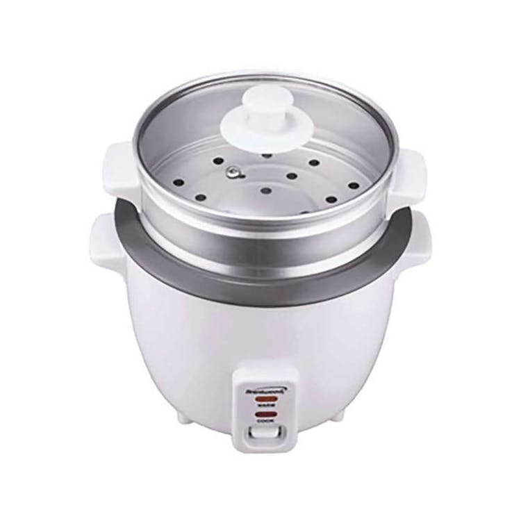5-Cup Rice Cooker with Steamer White 3
