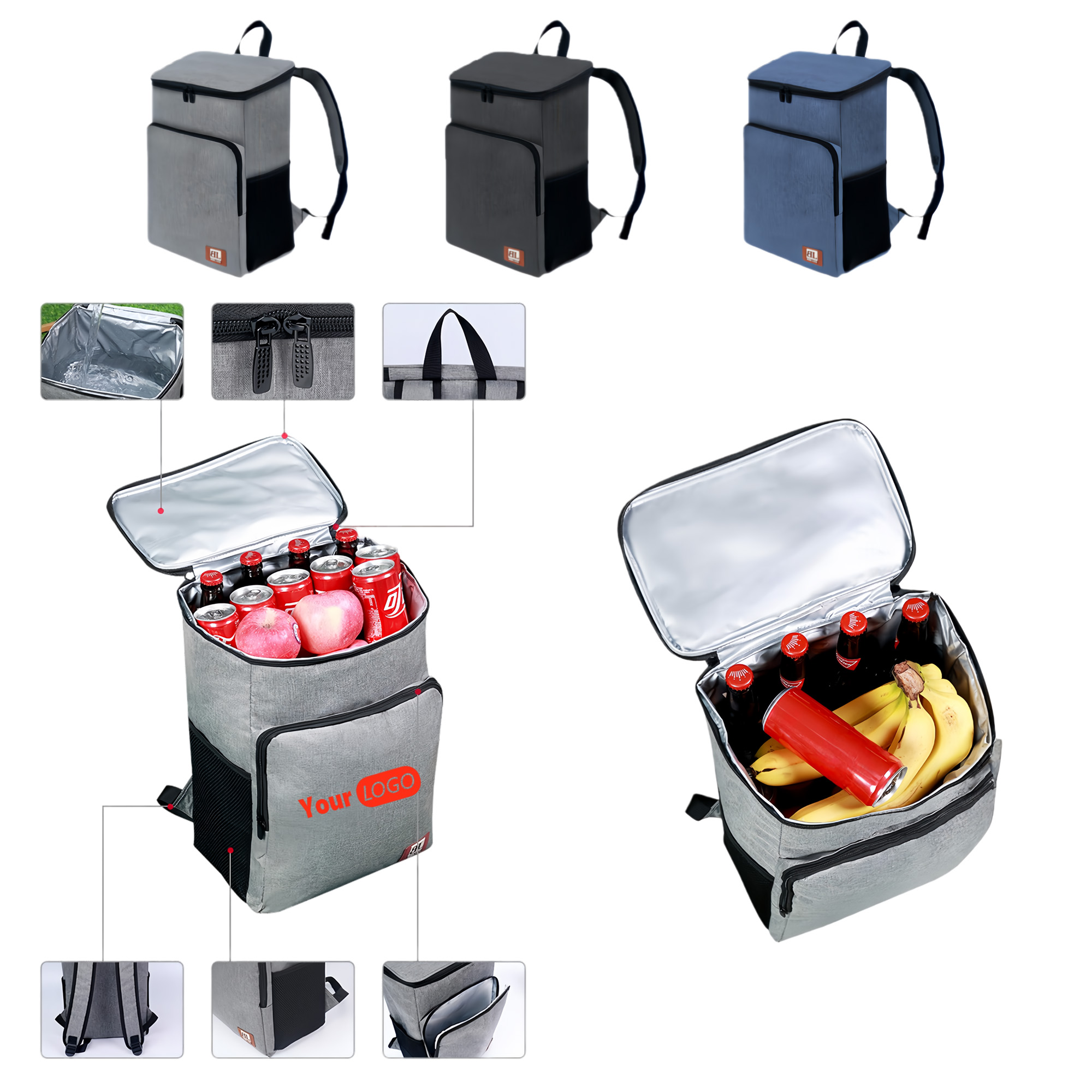 670oz PEVA Cationic Backpack Cooler
