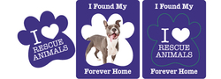 Magnet - Paw Shape Picture Frame (3x3.75) - 30 mil.