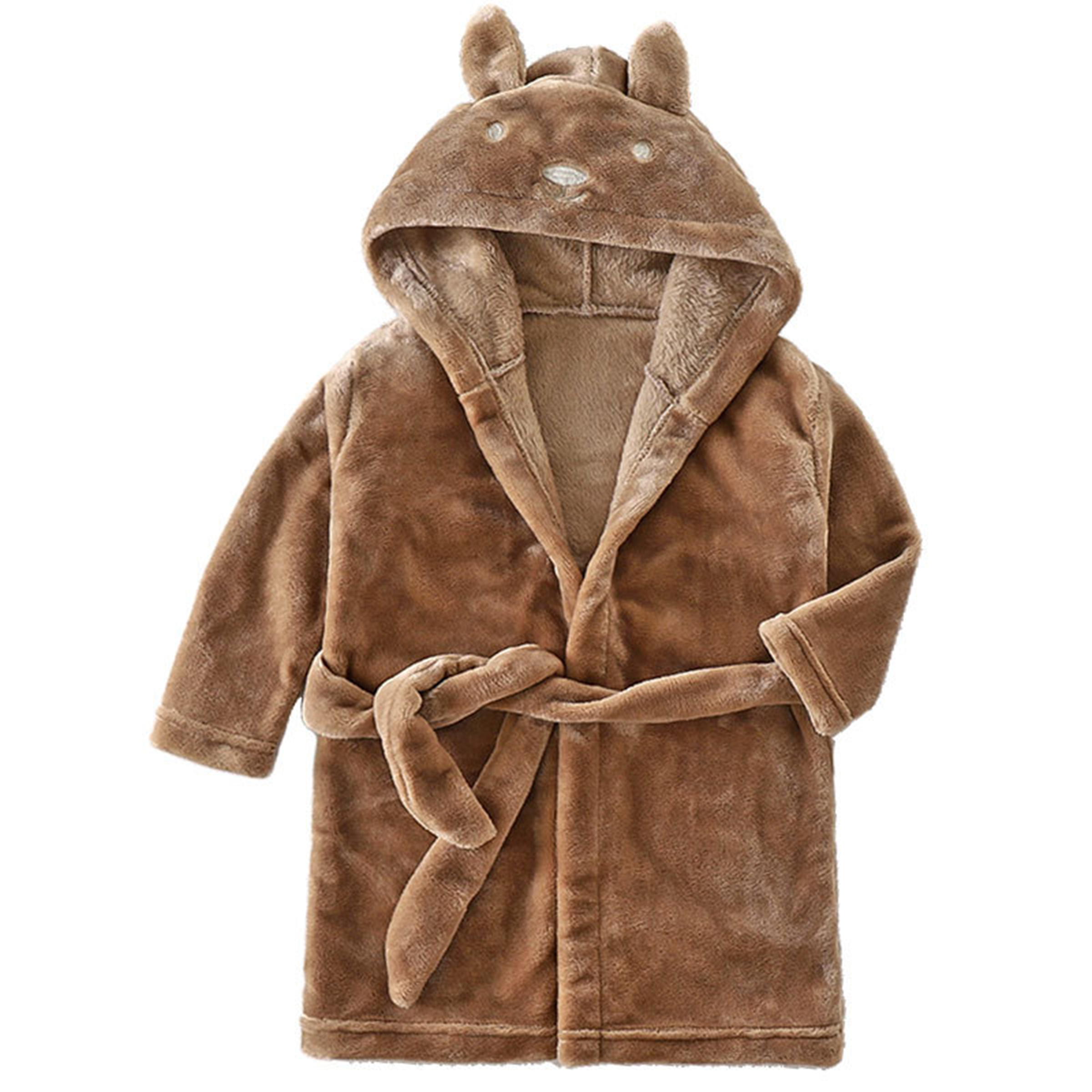 Flannel Children's Bathrobe with Fun Animal Designs 9