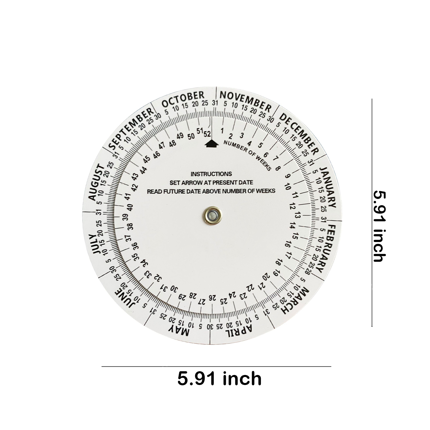 Pregnancy Date Finder Wheel - 5.9-Inch, Easy to Use 4
