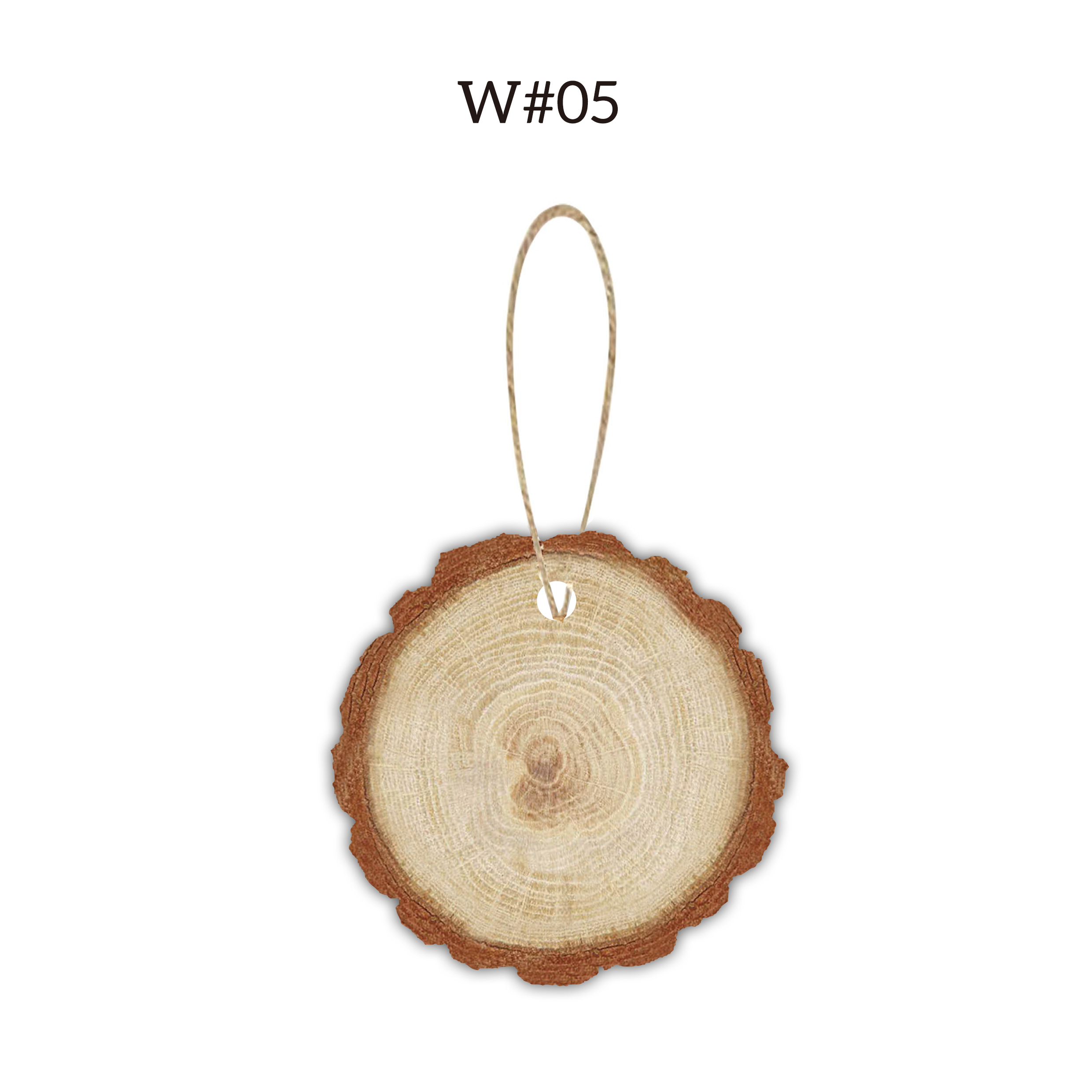 3" Full Color Christmas Ornament - Trunk w/ hemp rope 24