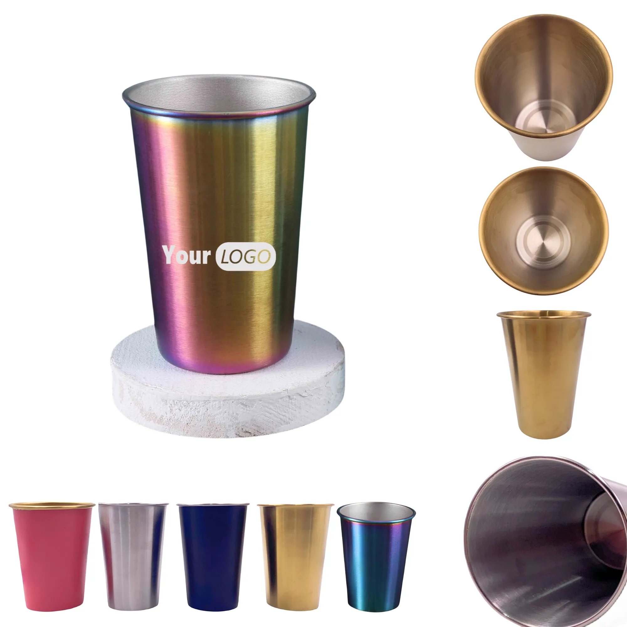 Customized Logo 17oz Stainless Steel Metal Cups Mup Tumblers 6