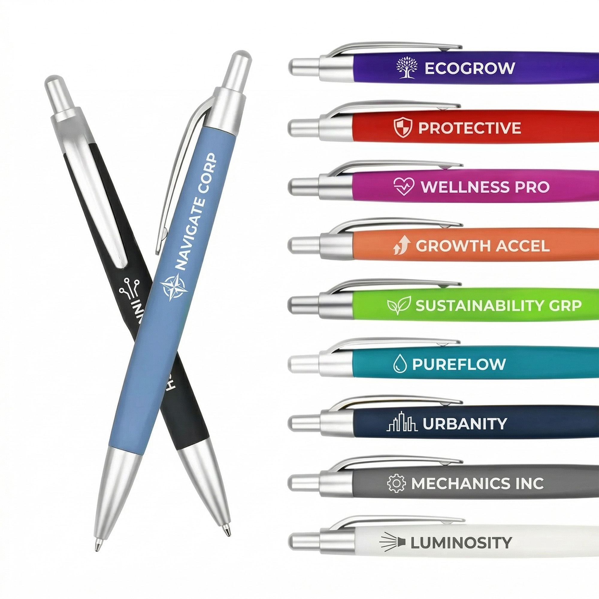Plastic Ballpoint Pen Custom Logo
