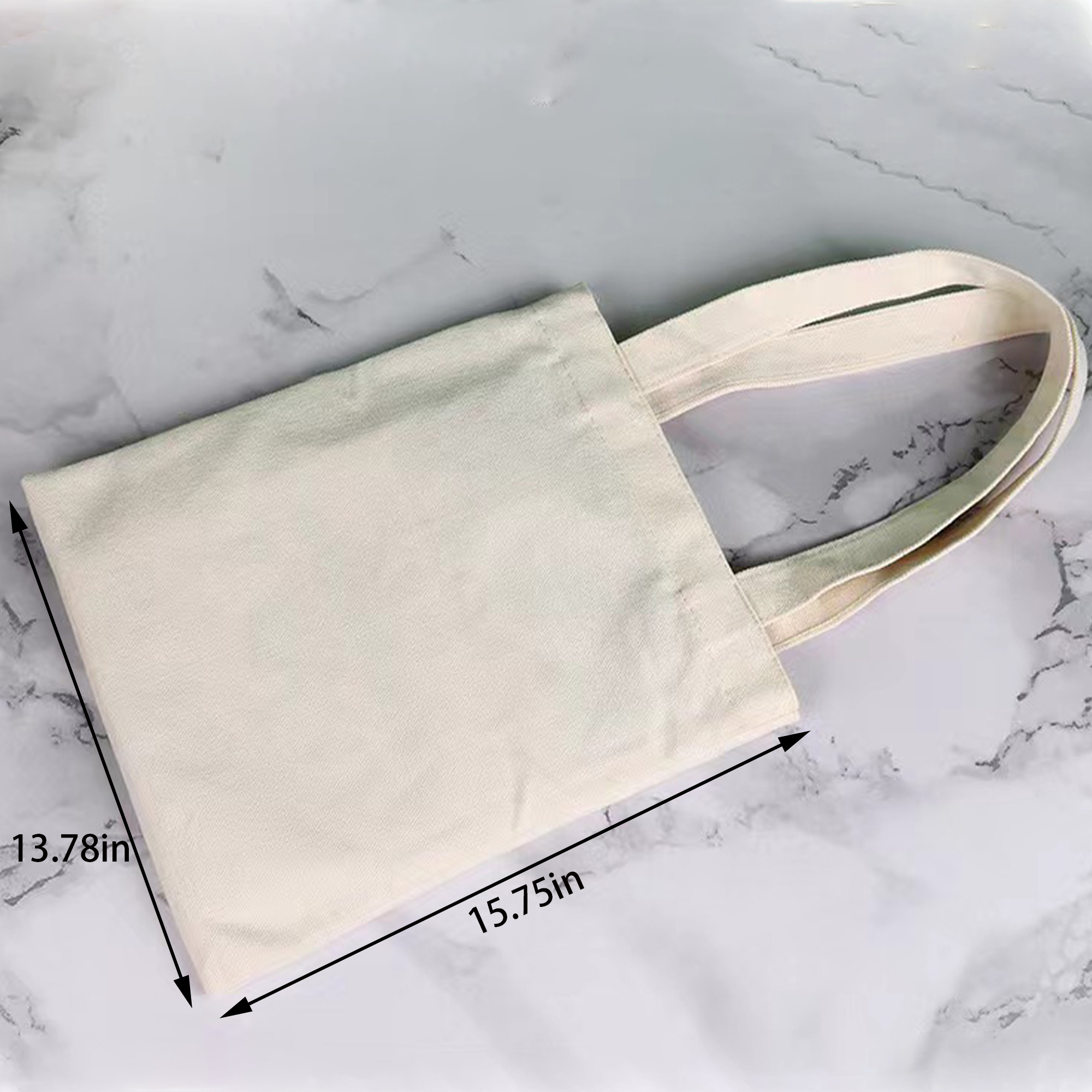 Blank Canvas Handbag With Customizable Logo 5