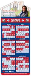 Magna-Card House Shape Magnet - Baseball Schedules (3.5 x 9)