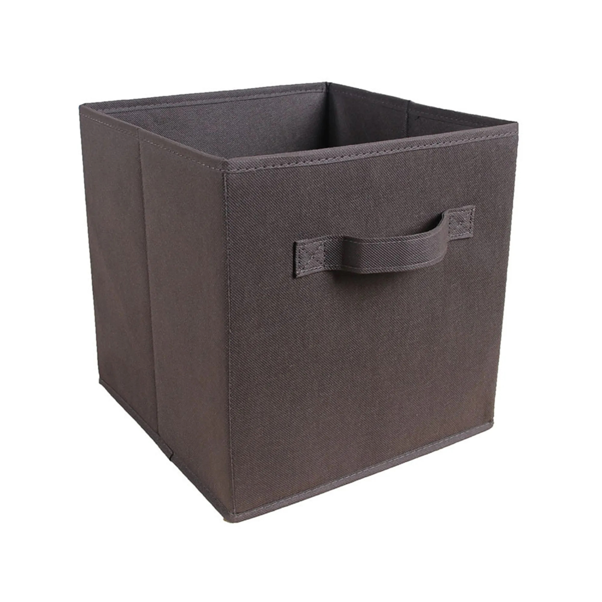 MOQ50 11" Square Non-Woven Folding Storage Box With Handle 42