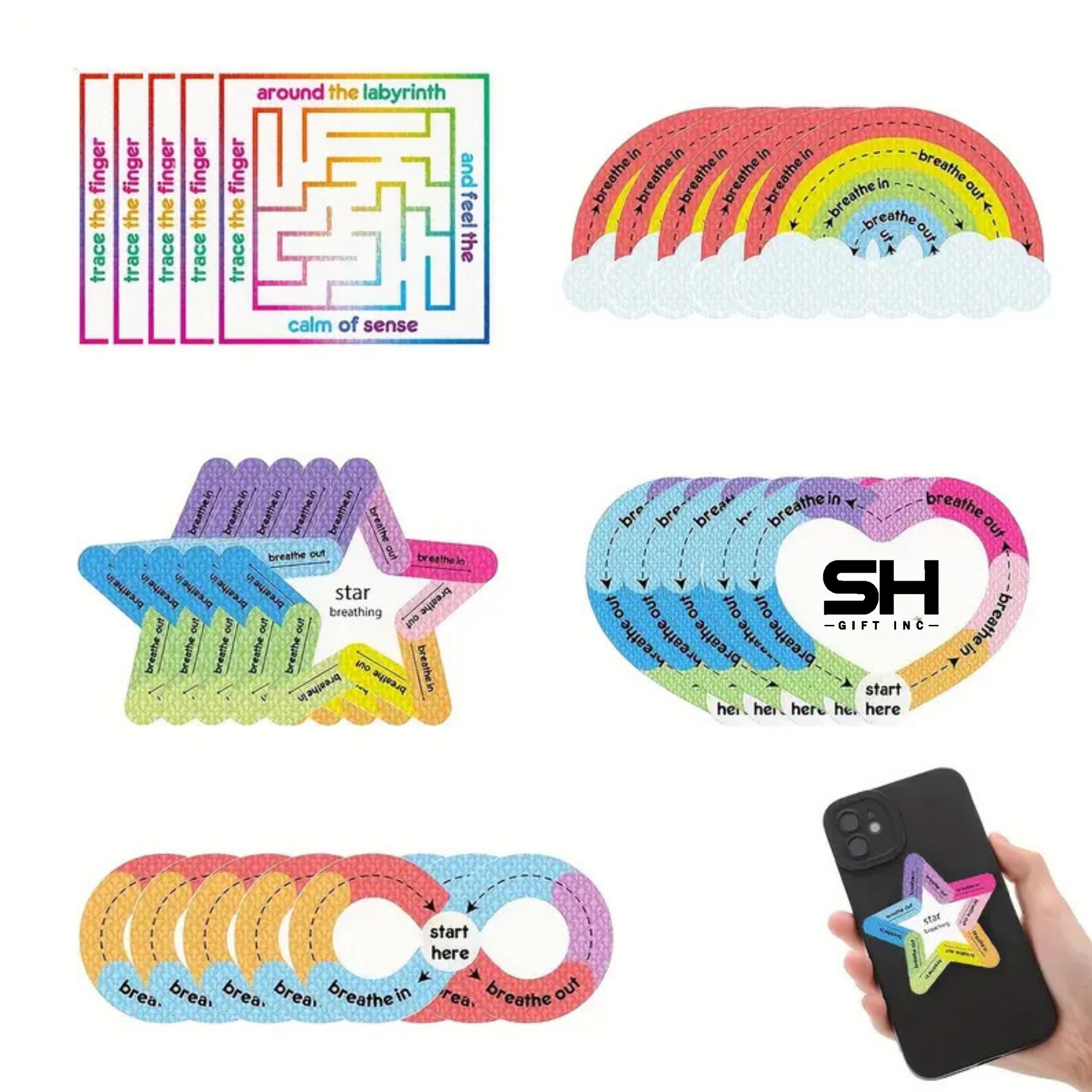 Custom Die Cut Full Color Anxiety Sensory Sticker