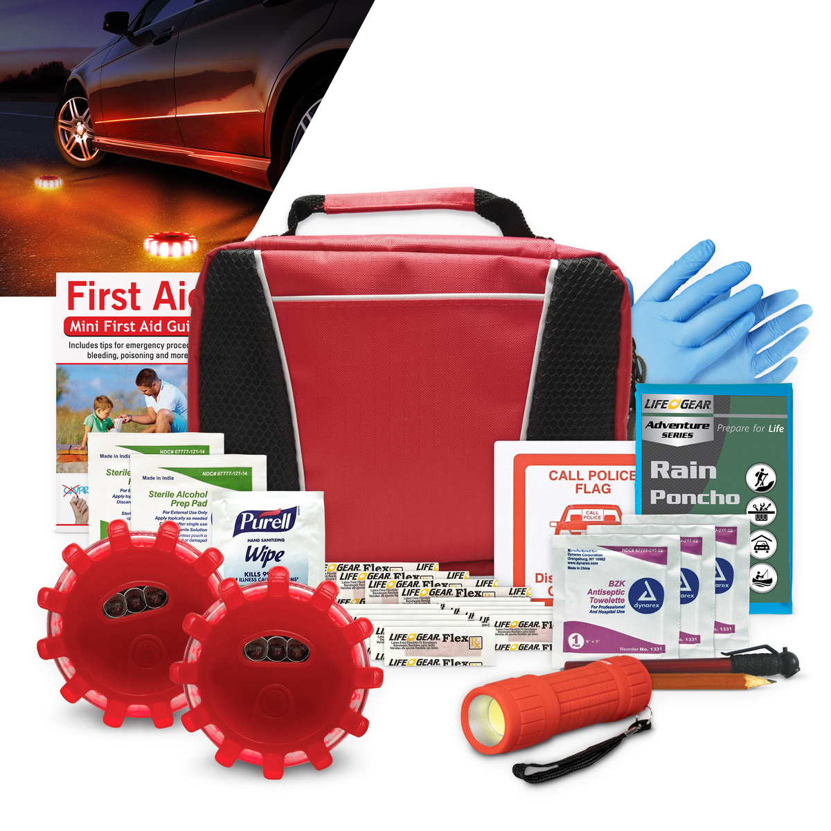 Hybrid Plus High Viz Emergency Auto Kit A1000 Safety Made