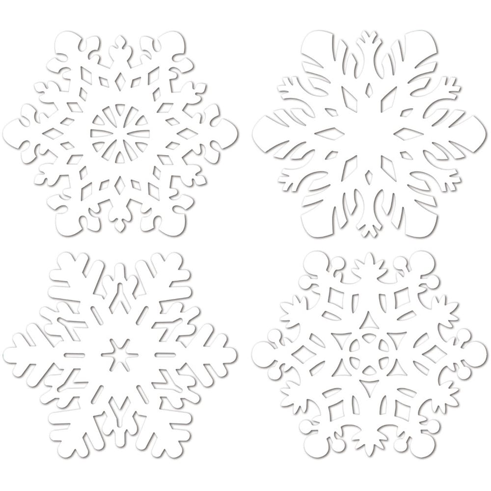 Snowflake Cutouts - White 14"-14.5" 2