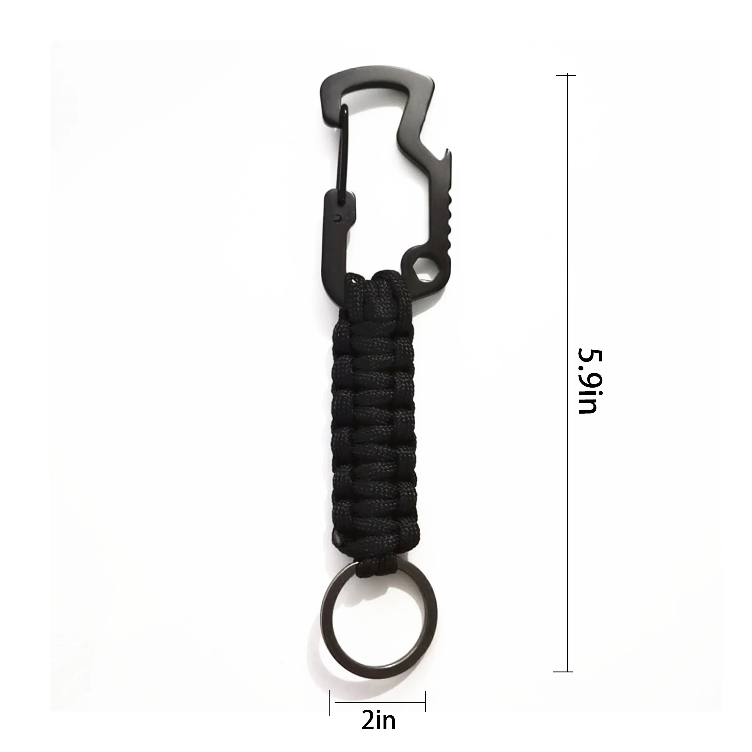 Nylon Outdoor Survival Mountaineering Keychain, Set Of 10 Ea 7