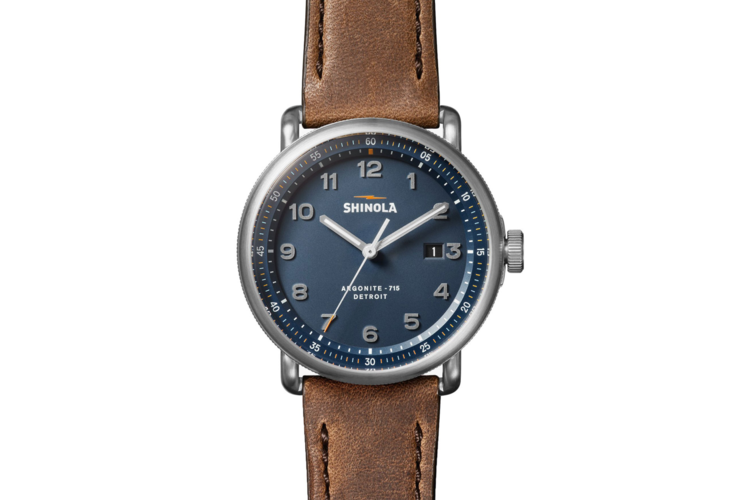 Shinola The Canfield C56 Leather Strap Watch 1