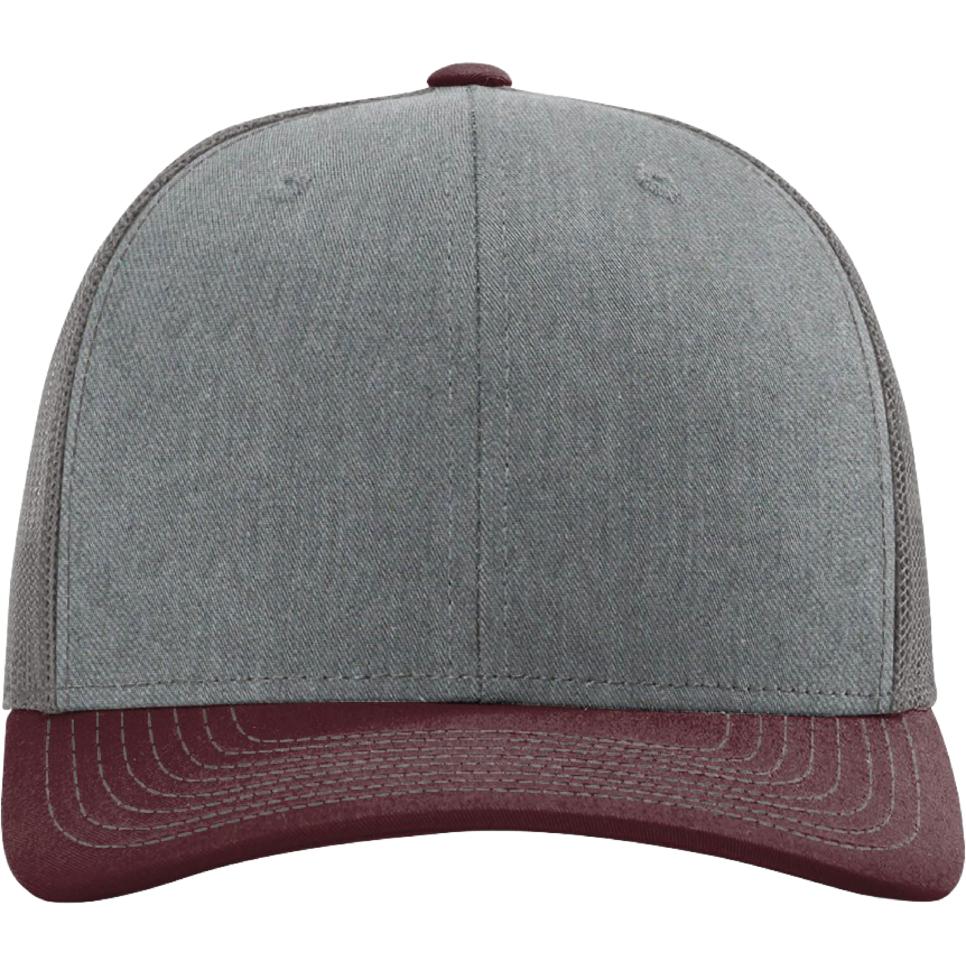 Richardson 112 6-Panel Snapback Trucker Hat w/Leatherette Adhesive Patches or Embroidery 316