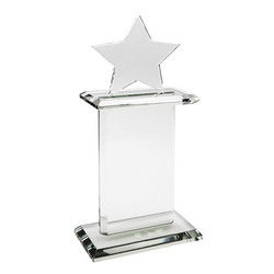 10 1/2" Pedestal Award-Star_D088SF