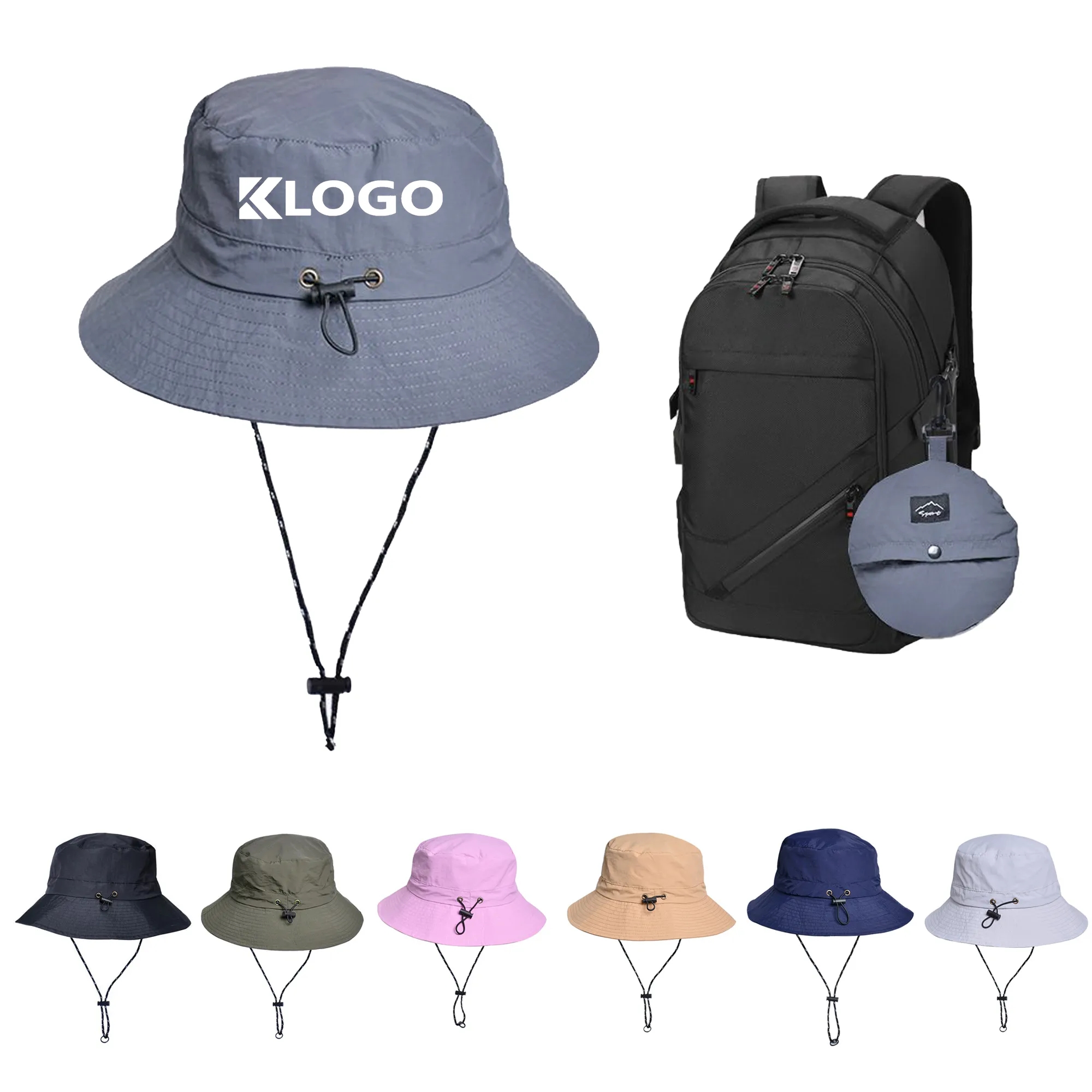 Packable Waterproof Bucket Cap
