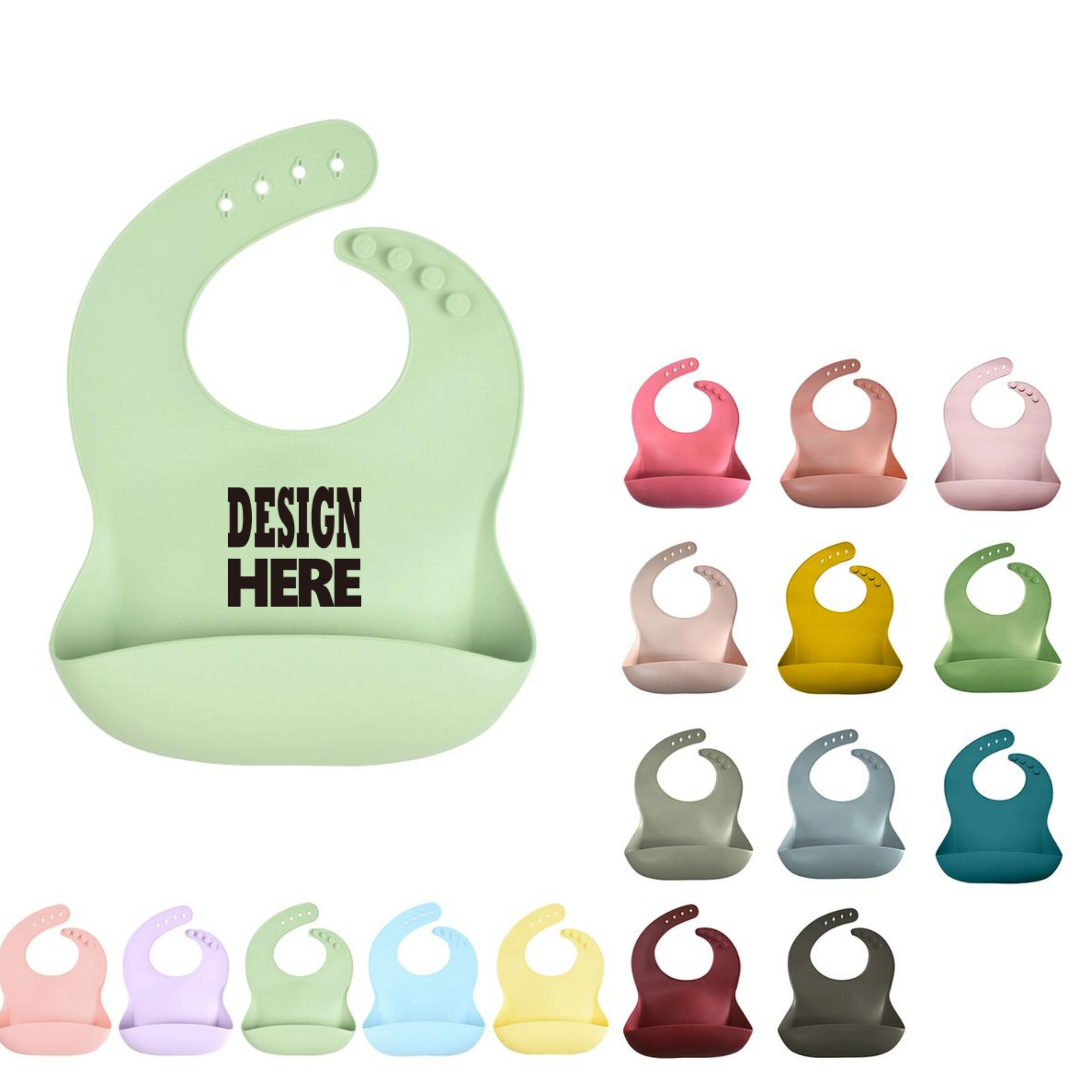 Silicone Baby Bib 1