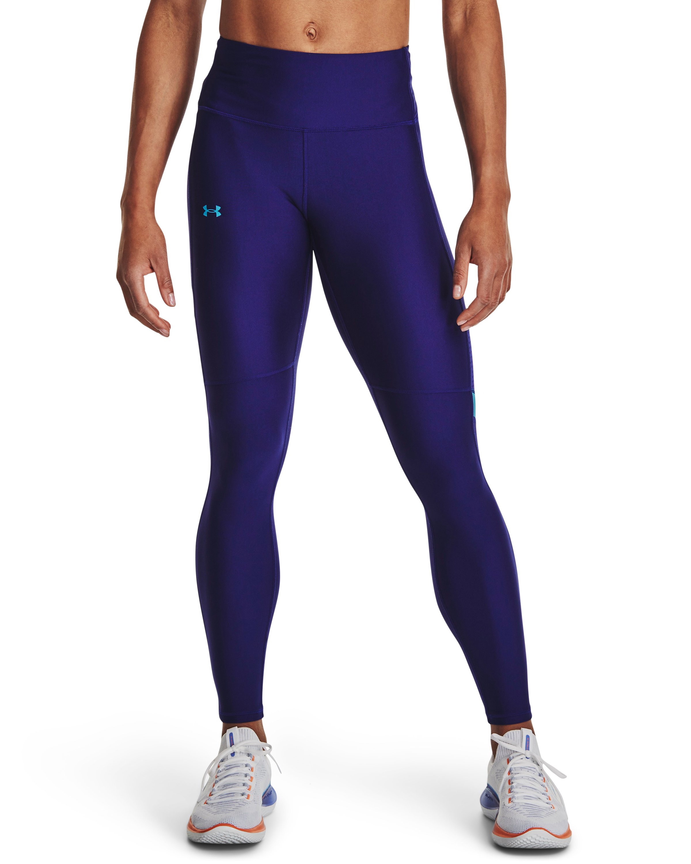 Women's HeatGear No-Slip Waistband Mesh Panel Leggings 7