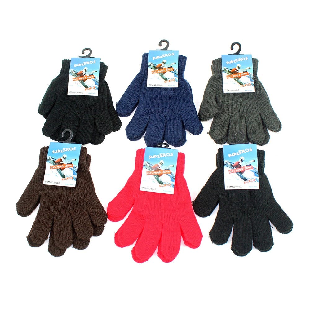 Kids' Winter Gloves - Assorted Magic Stretch 3