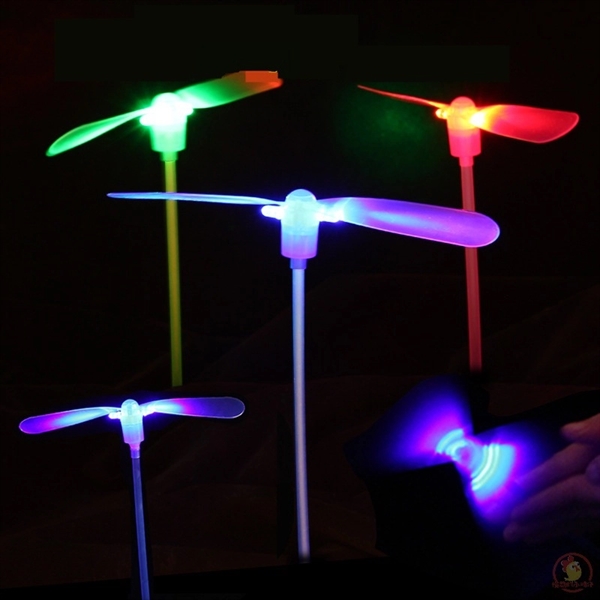 LED Bamboo Dragonfly Shooting Flying Toy