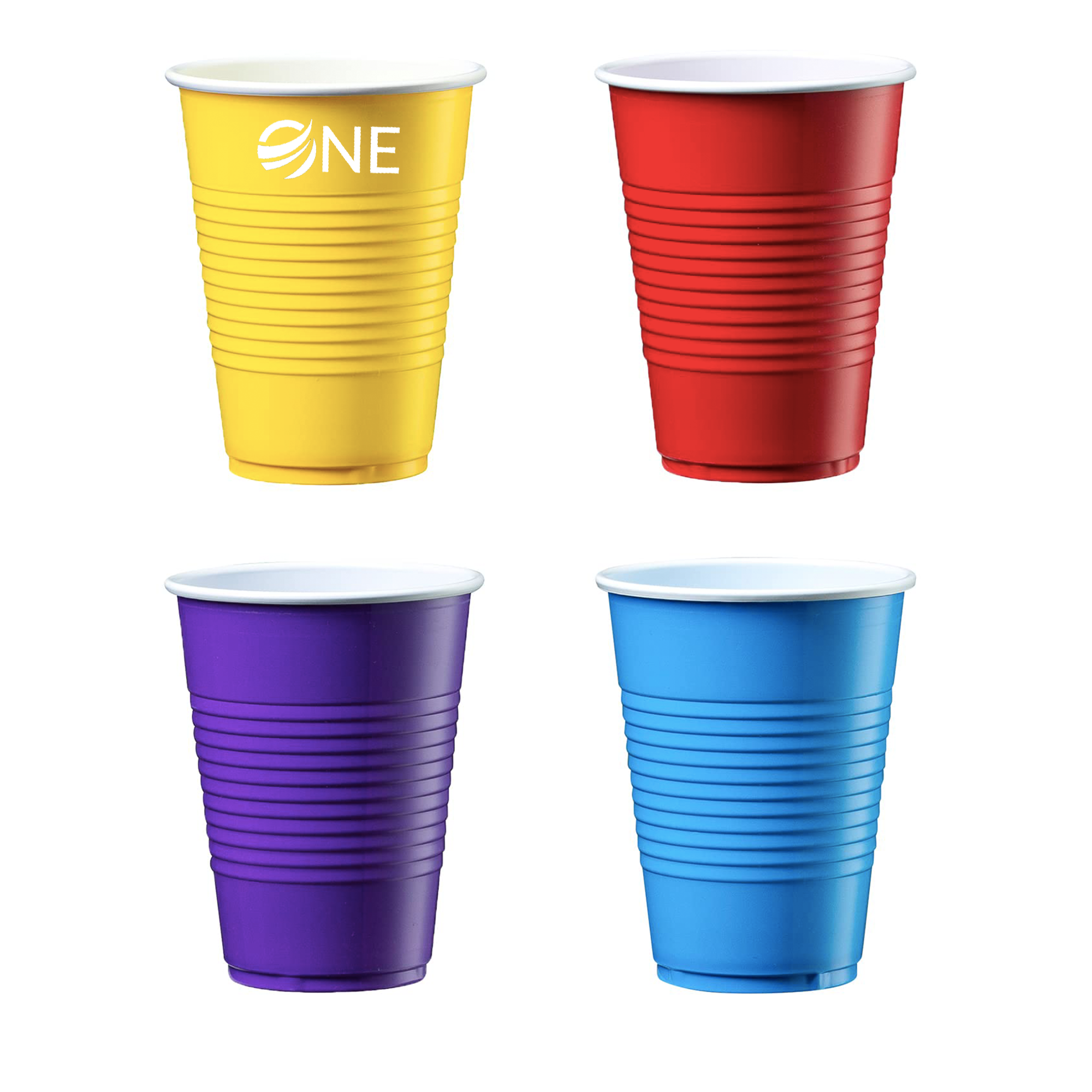 16oz Plastic Party Drink Cup 100pcs 4