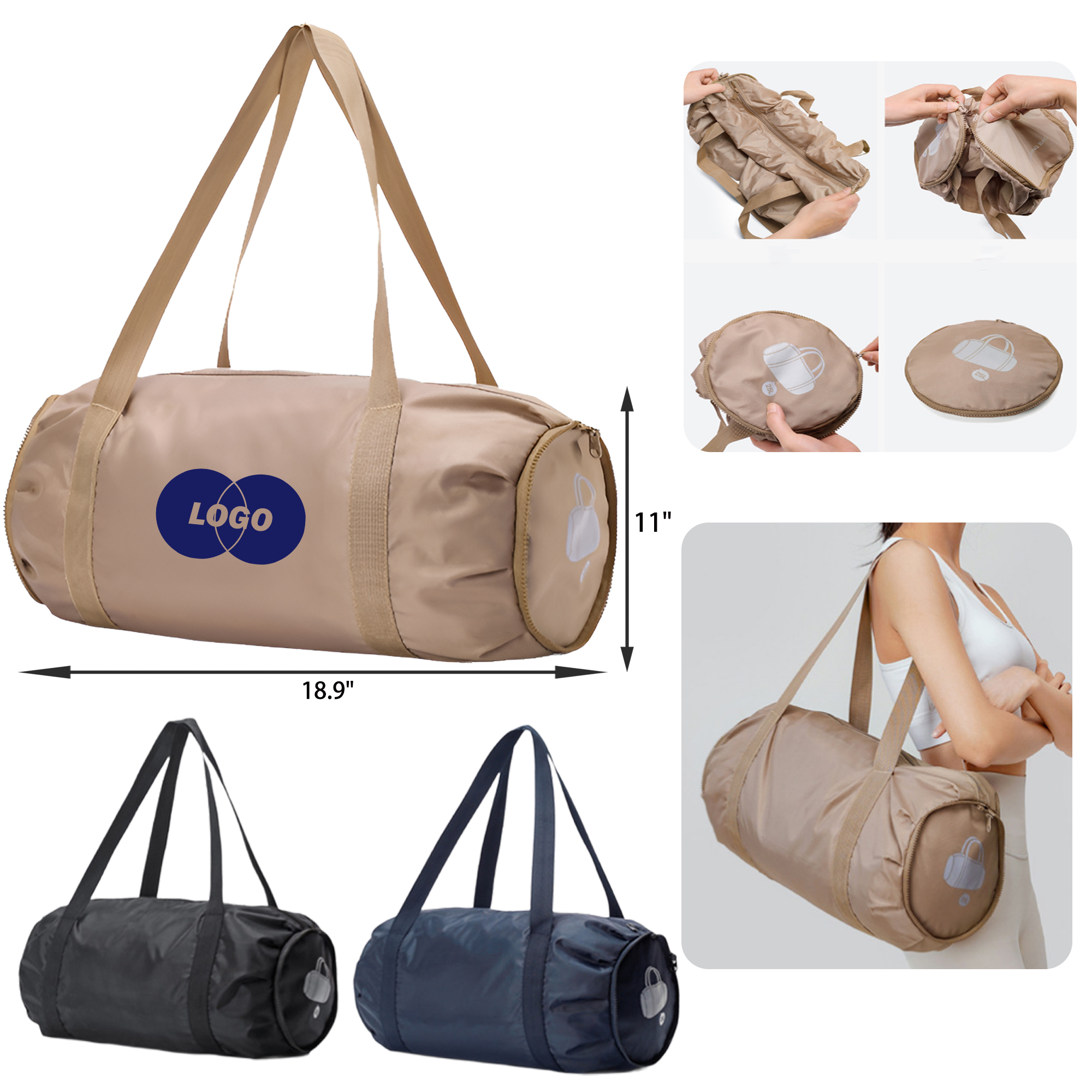 Versatile Foldable Oxford Tote Bag 5
