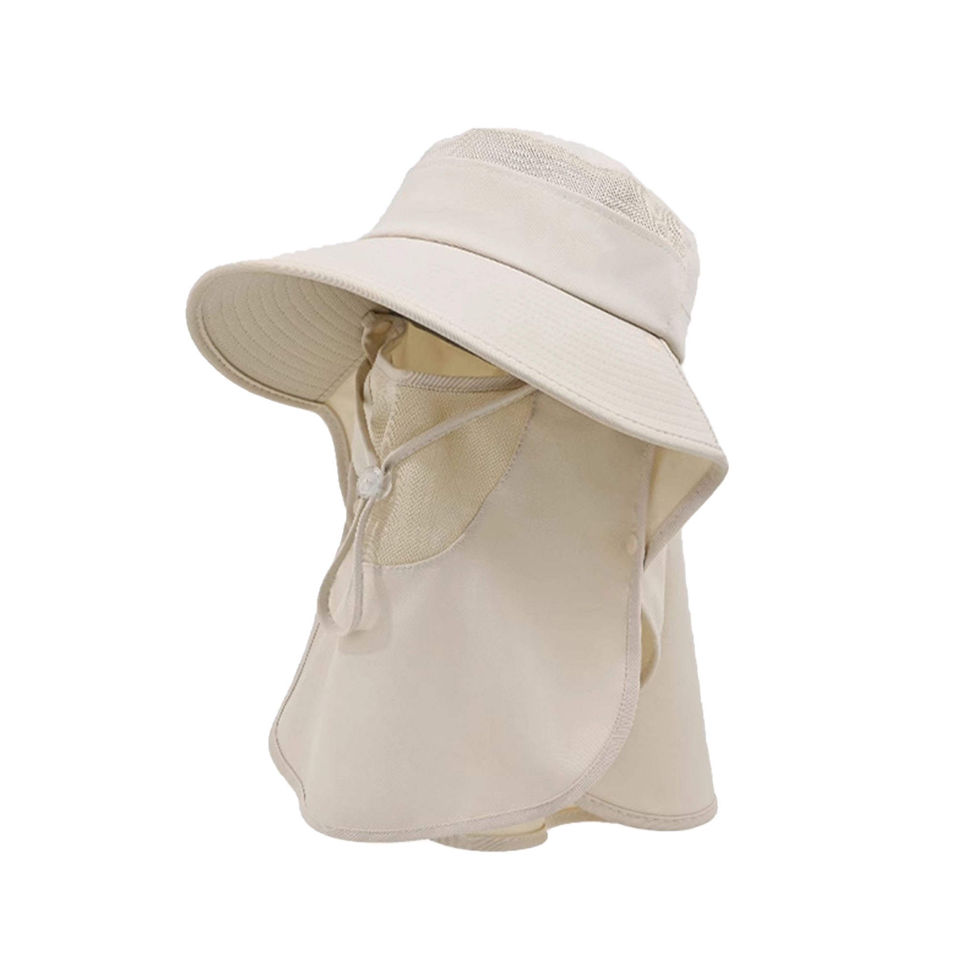 Wide Brim UV Protective Hat with Ventilated Face Cover 12