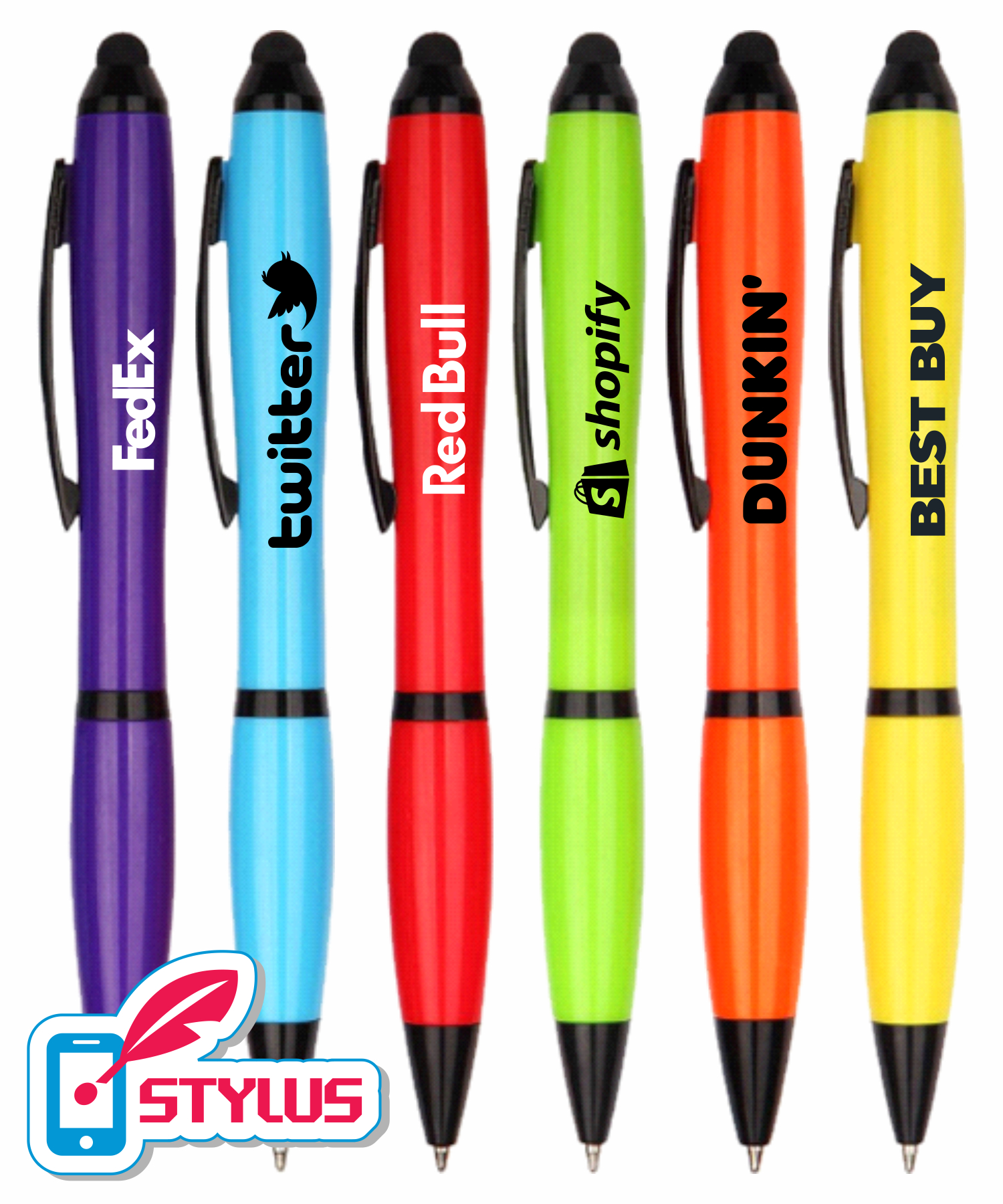 Tropical Colored Barrels - Executive - Stylus Pens