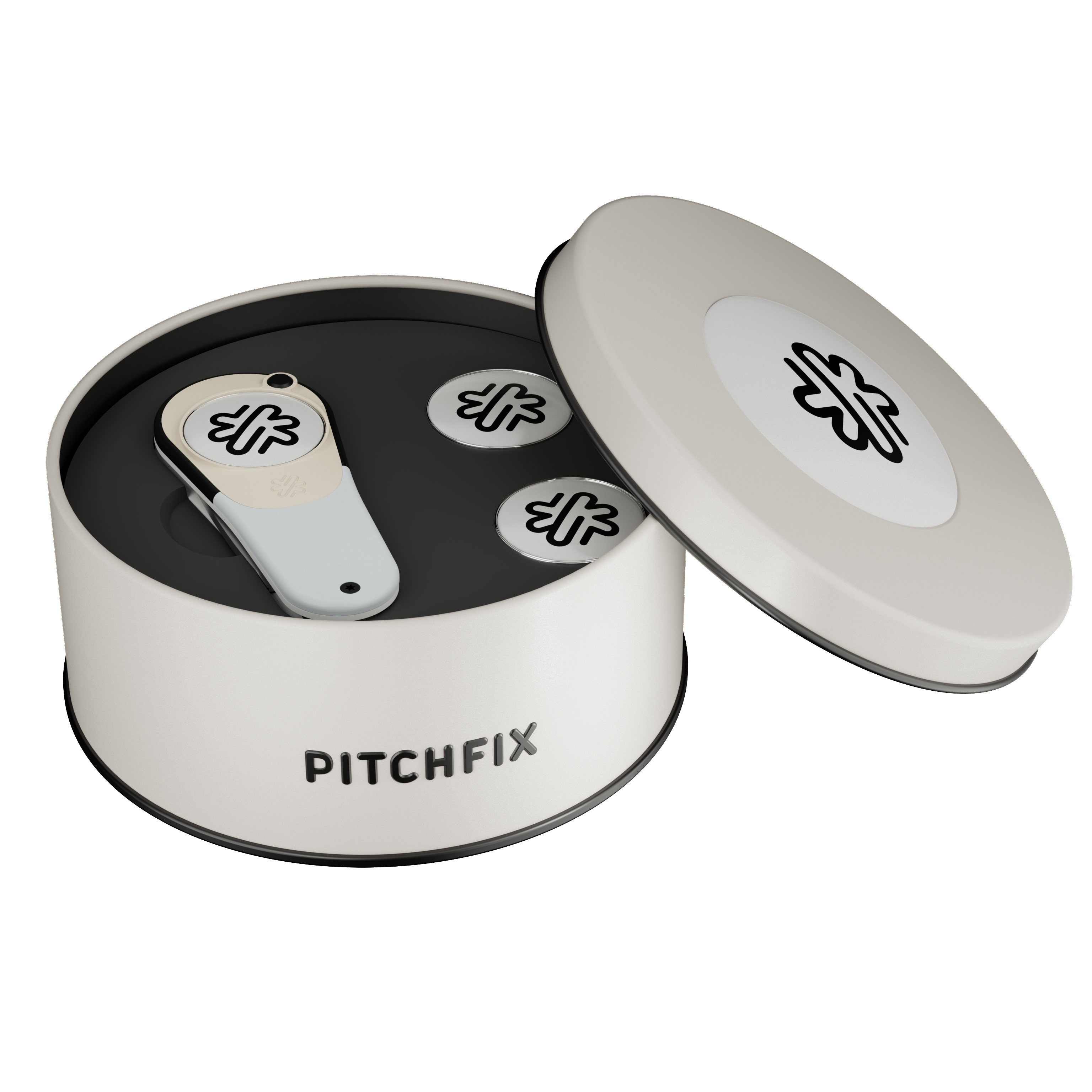 Pitchfix XL Golf Divot Tool in Round Tin 11