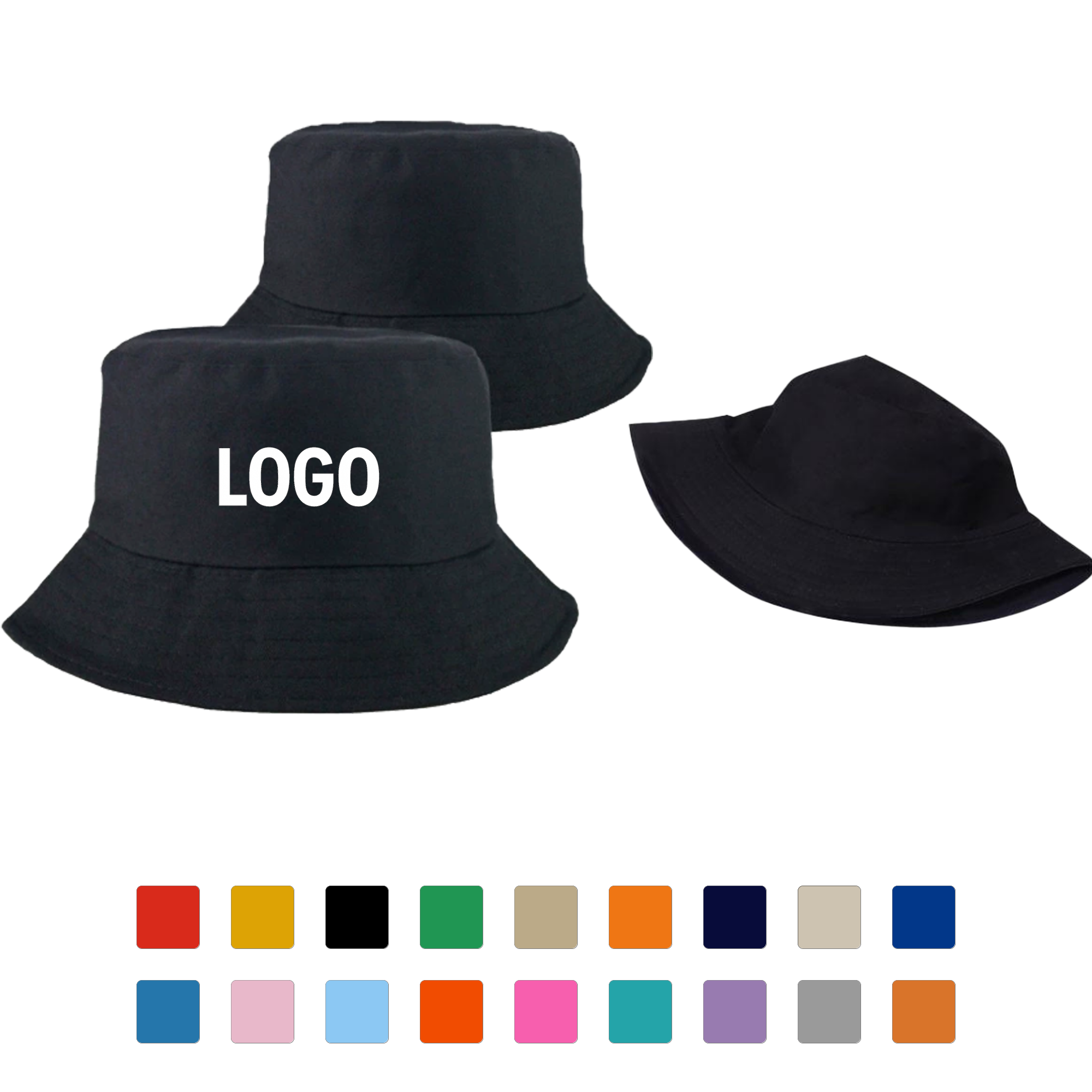 Classic Cotton Sun Bucket Hat for Men and Women