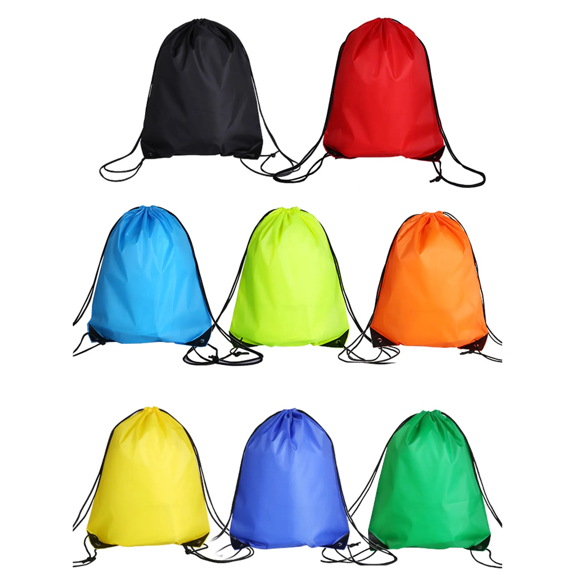 Custom 210D Polyester Drawstring Backpack Cinch Bag 7