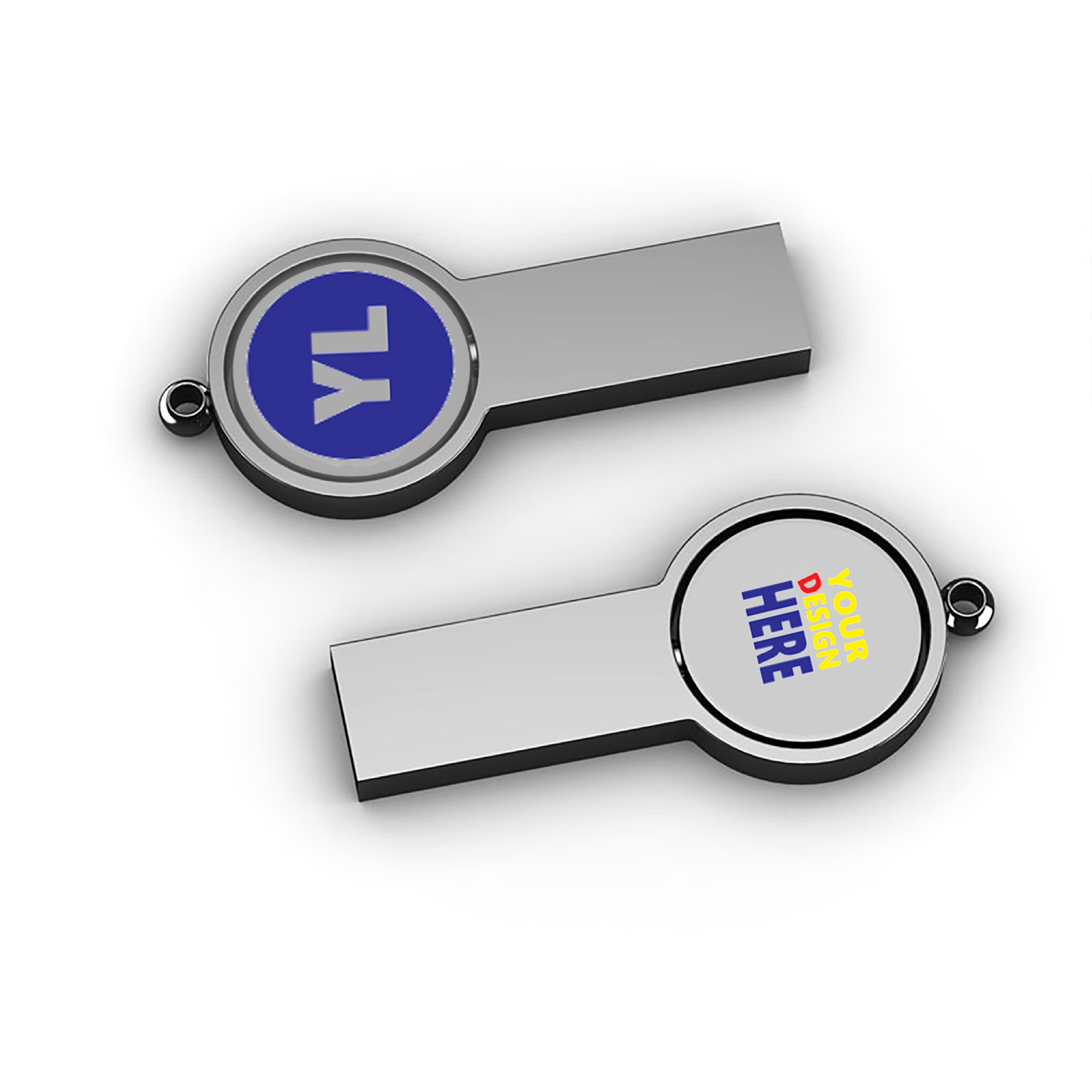 16GB Dual Sided Spinning Metal USB Flash Drive 4