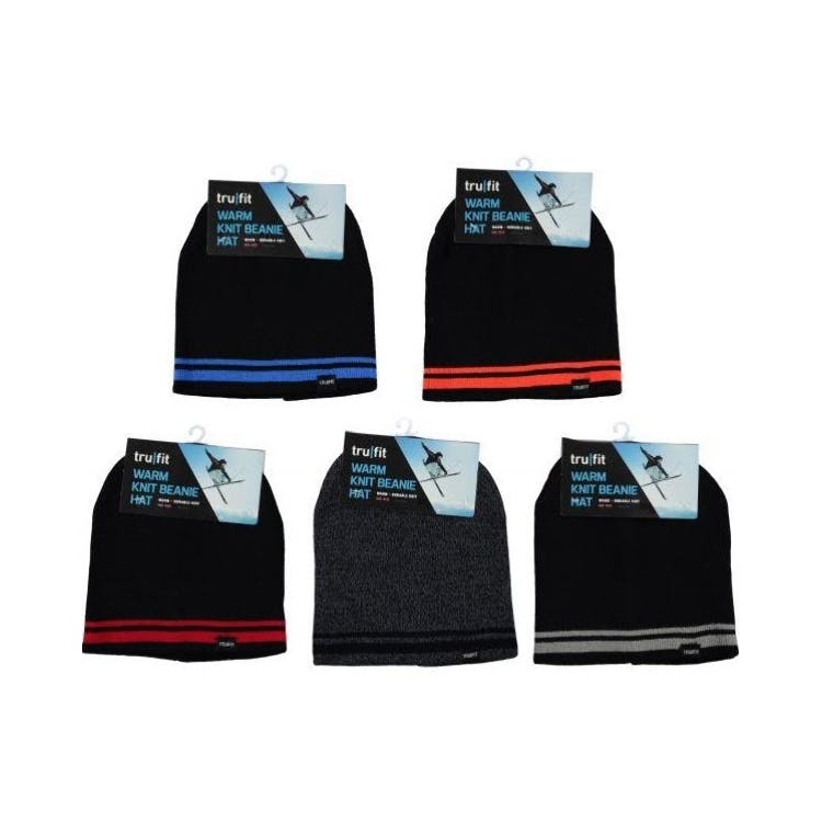 Adult Knit Beanies - Black 3