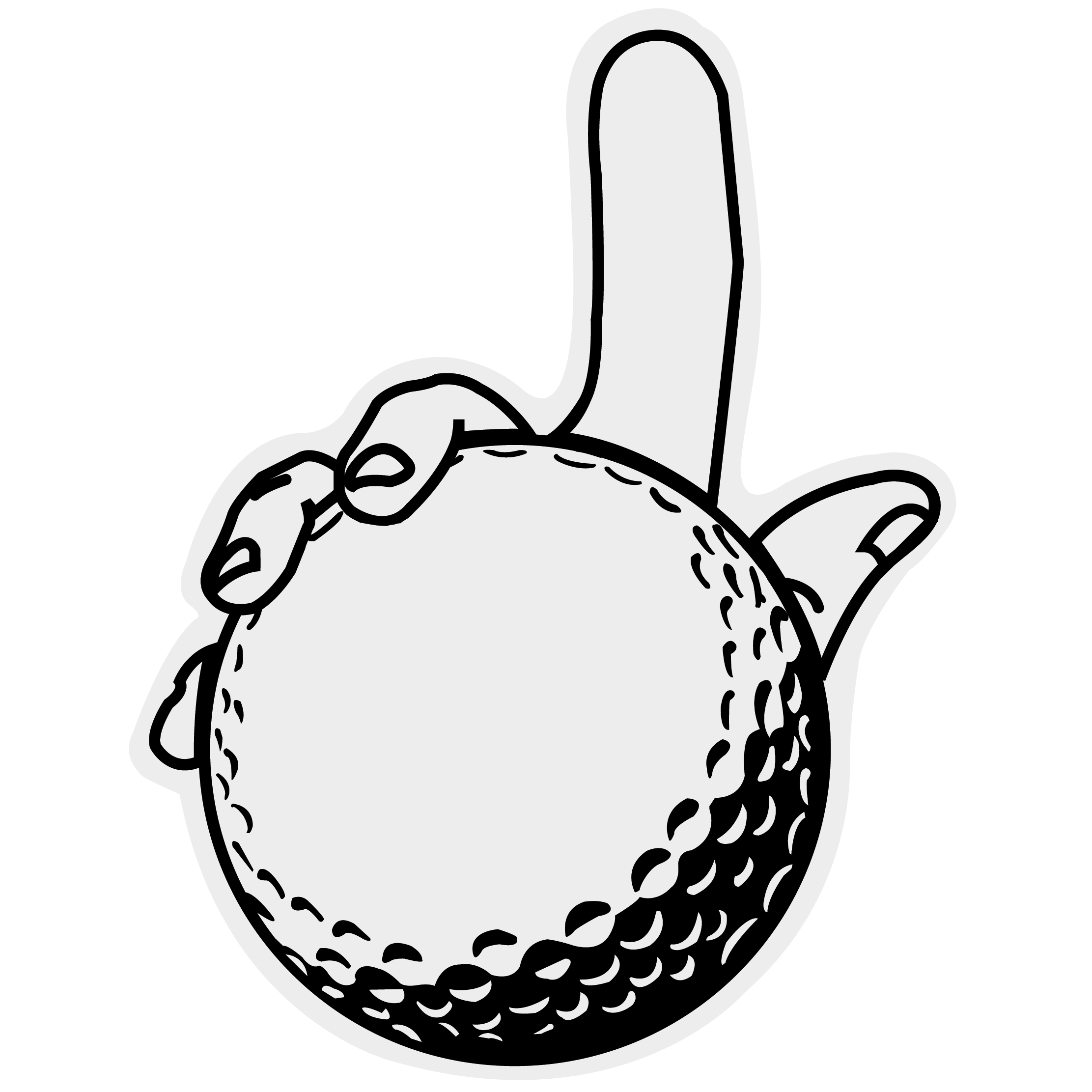 Large Golf Ball Hand 67
