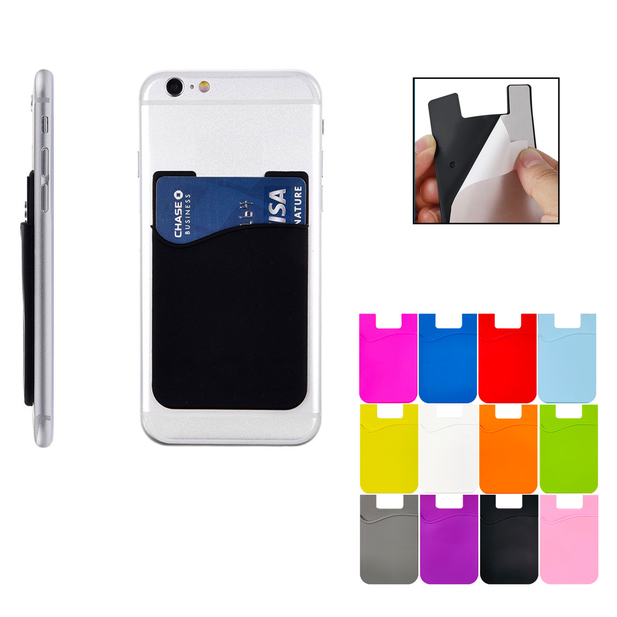 Single-Layer Customizable Silicone Mobile Wallet 4
