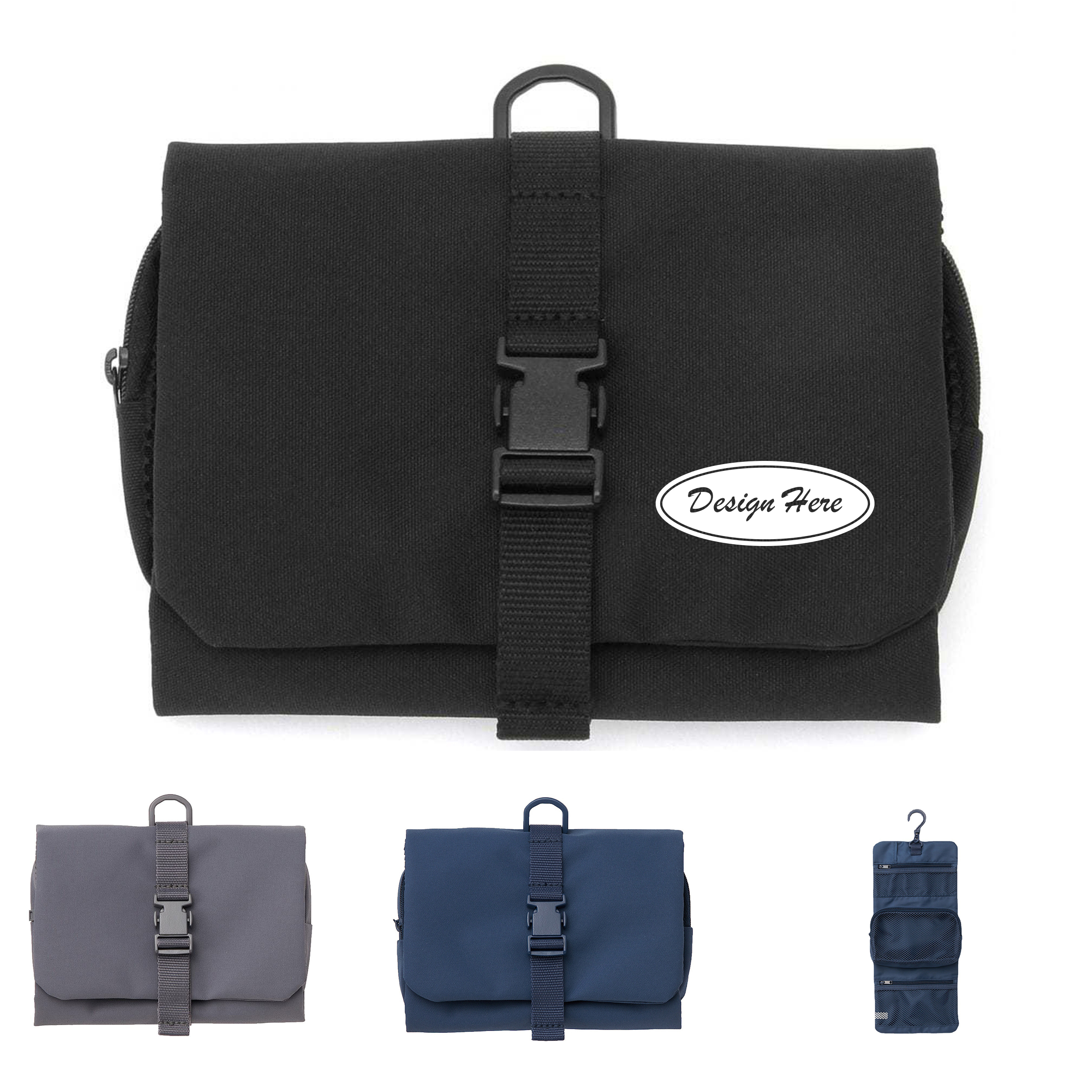 Polyester Toiletry Bag with Mesh Pockets 4