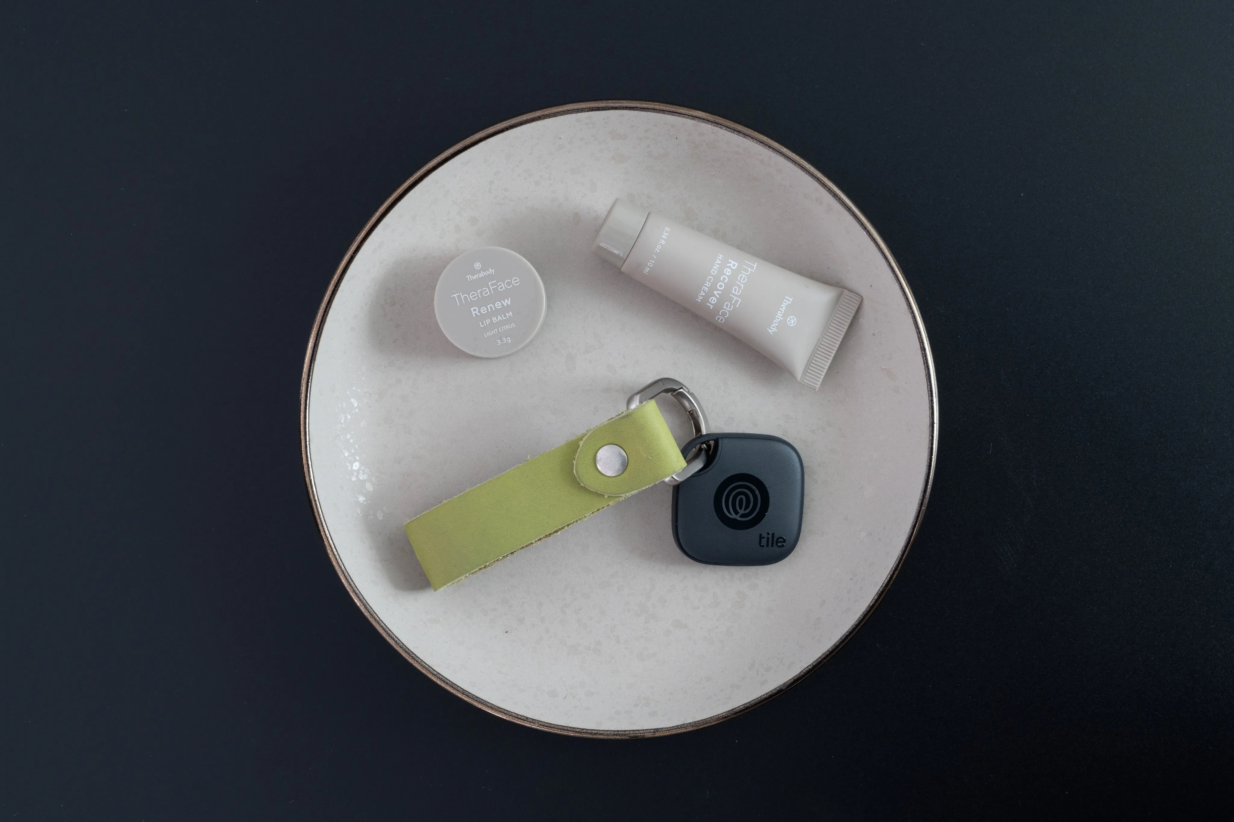 New Tile Mate with Full Grain Leather Key Fob 77