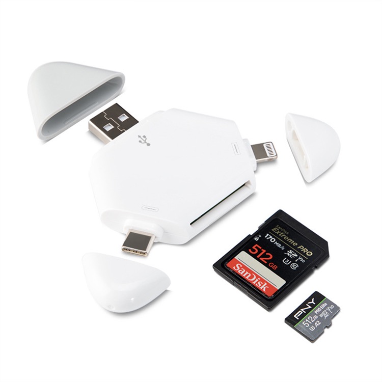 Triangle SD TF 5-in-1 card reader