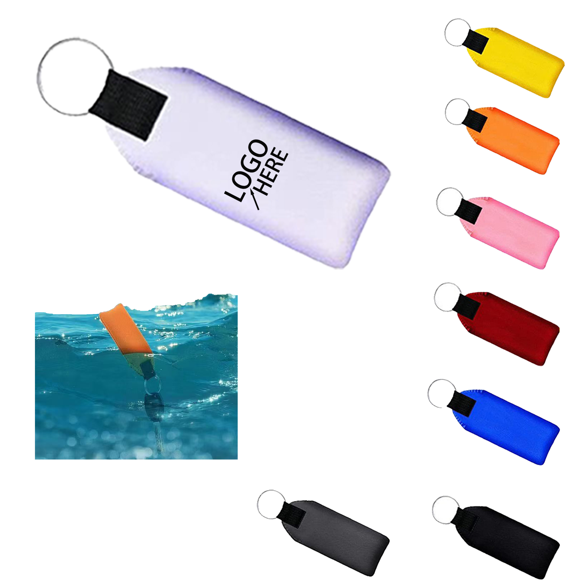 Waterproof Rubber Diving Keyring 3