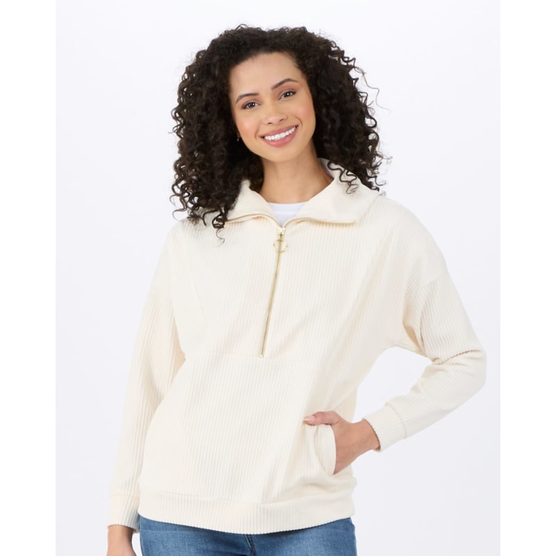 Boxercraft Women's Manchester Corded Quarter-Zip Pullover - BW5203