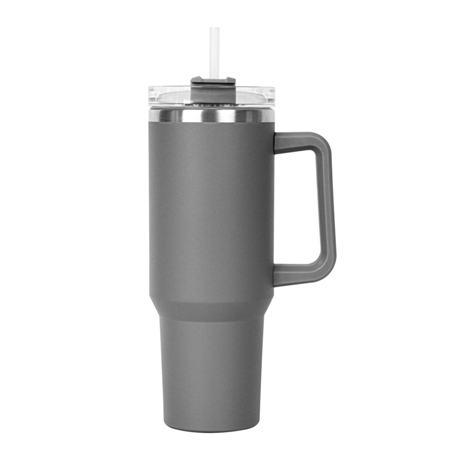 40 OZ. S/S Travel Handle Mug w/ Twist Closure Straw Lid 20
