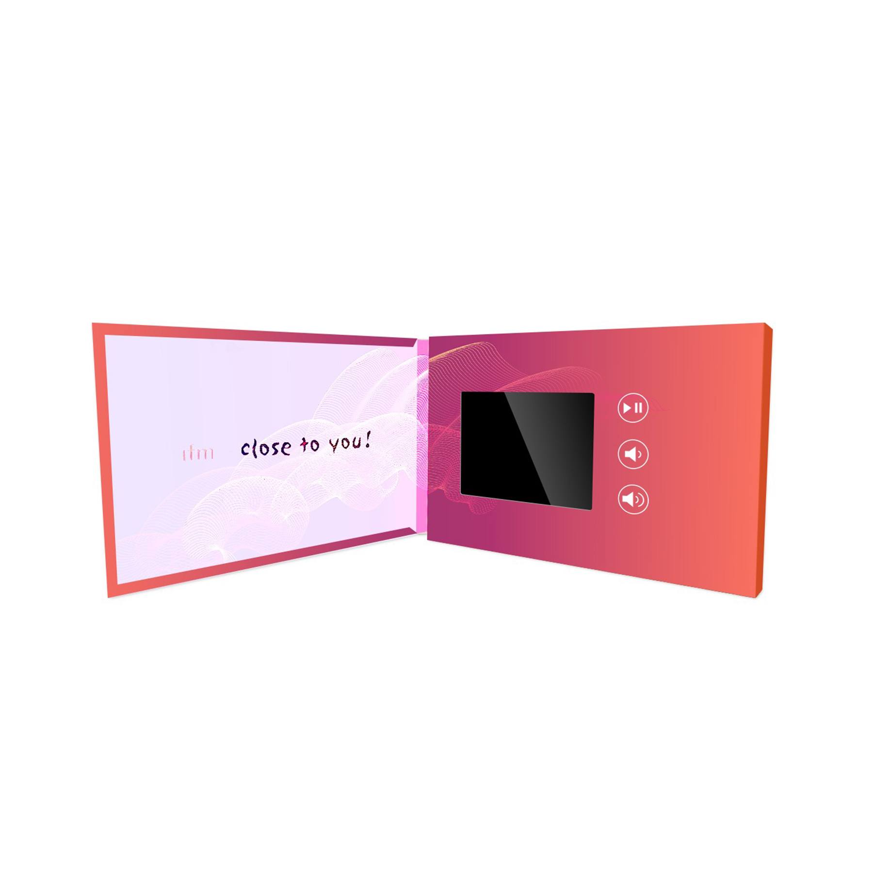 3.6" Stylish Advertising Video Brochure 15-Minute Playback