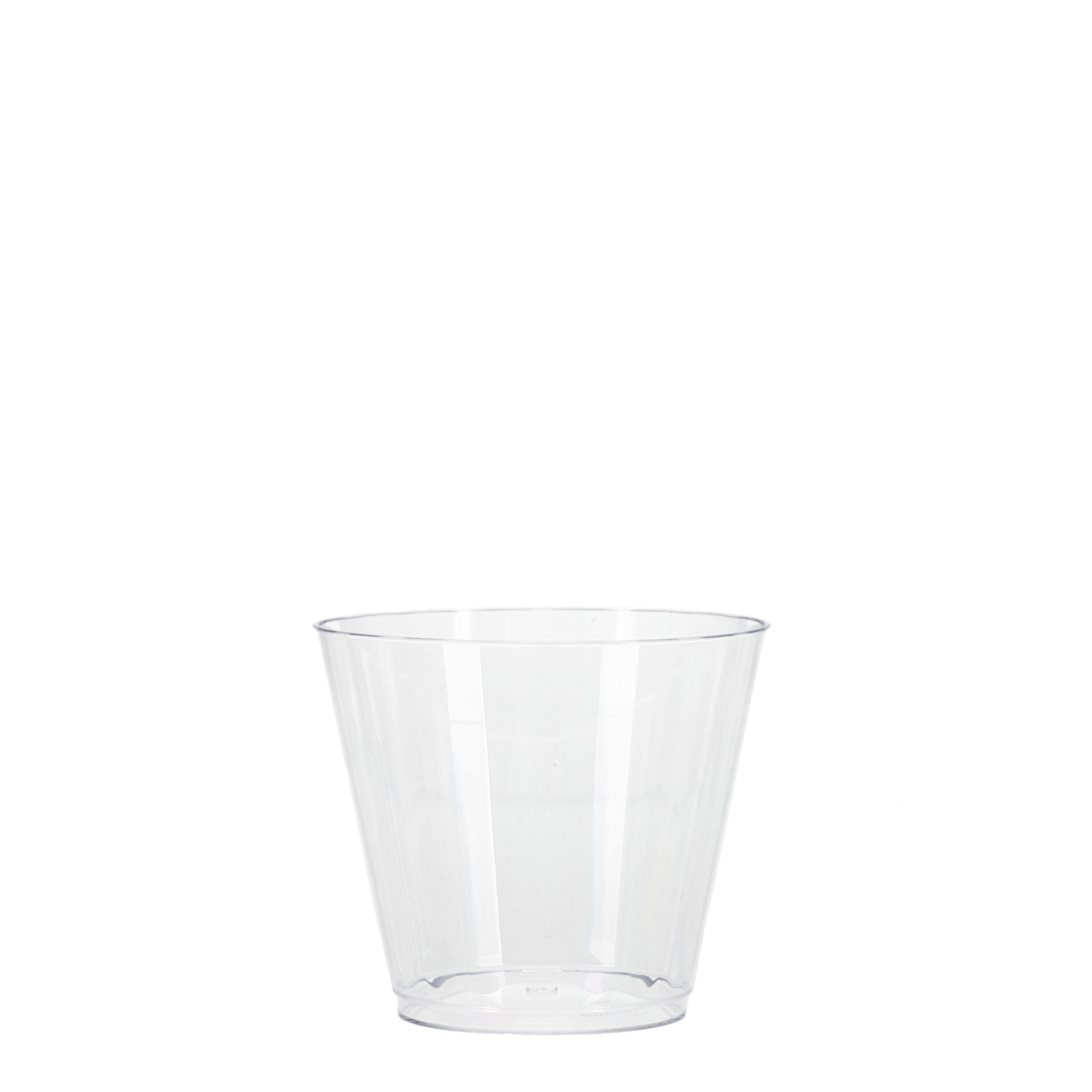 9 oz Hard Plastic Fluted Rocks Cup Clear Tradition Print, custom paper cup with logo imprint 7