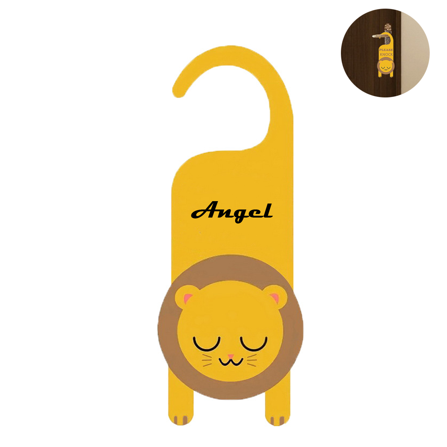 Lion Door Hanger Sign