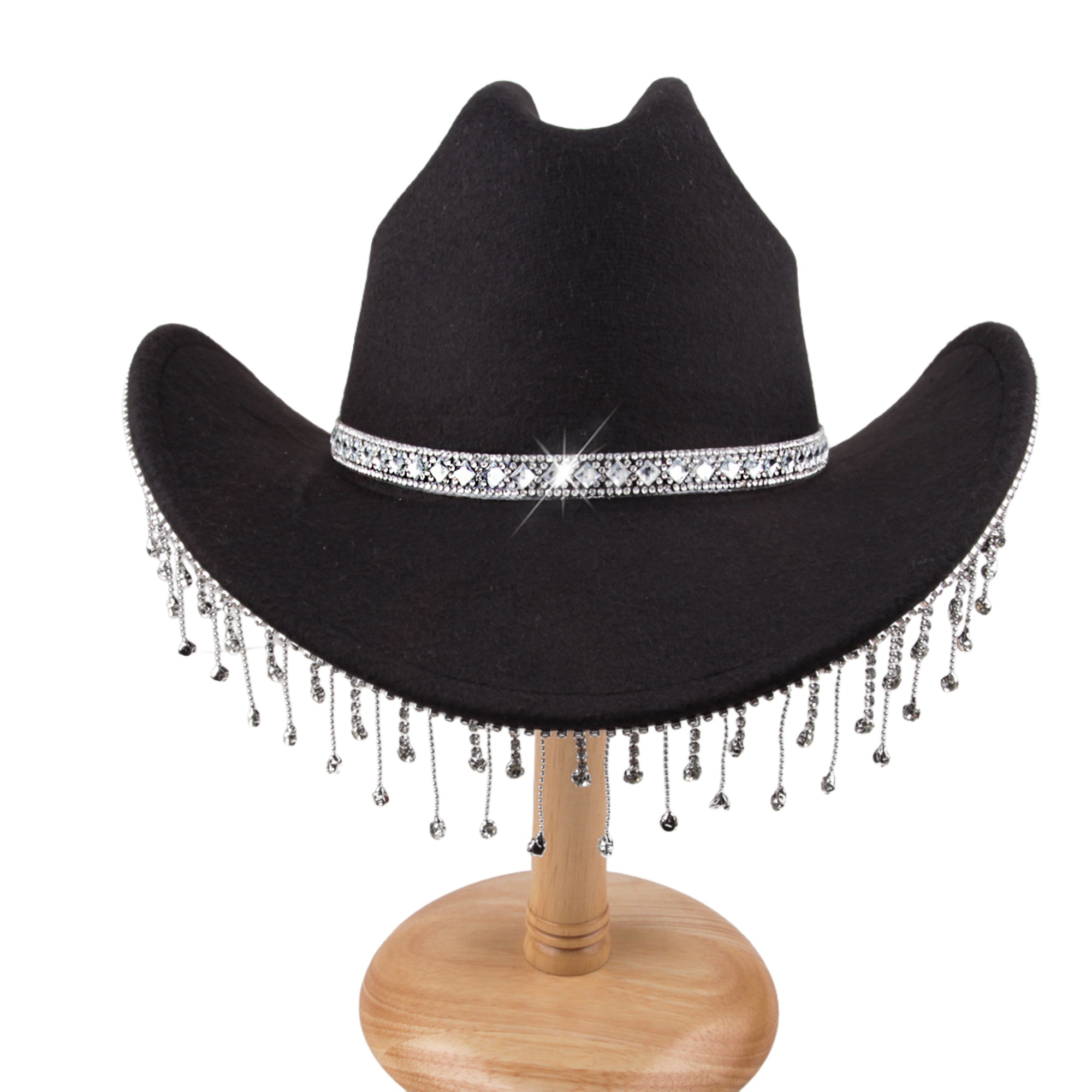 Western Style Felt Cowboy Polyester Hat 6