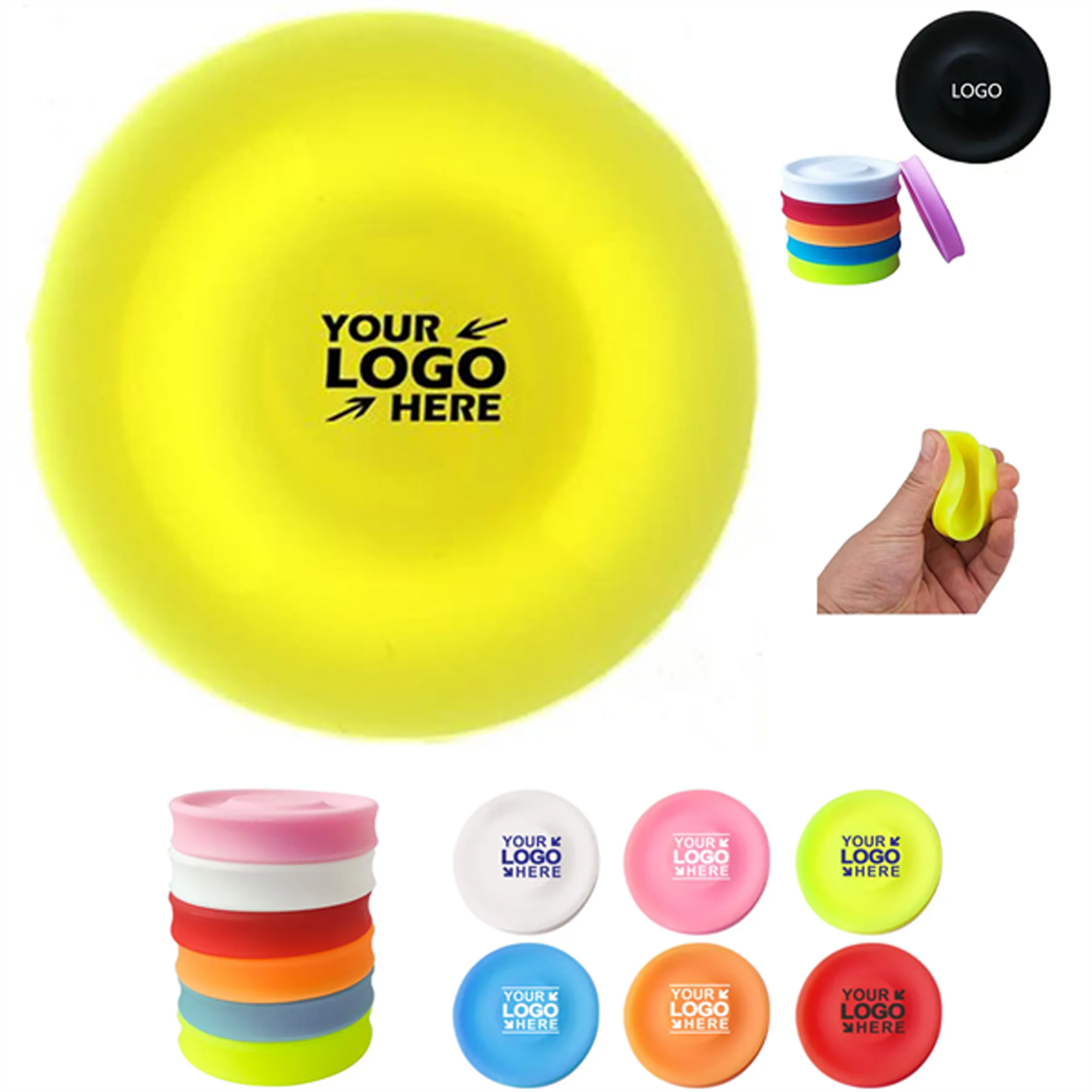 Silicone Pet flying disc 50MOQ